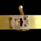 Vintage Gold Aluminum Wall Coat Rack with 5 Hooks