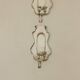 Pair Of Mid Century Swedish Pewter Sconces