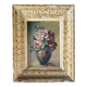 Tableau: Oil on canvas - still life with a bouquet of roses