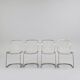 Set of 4 Cidue chairs signed by Willy Rizzo – Italian design, 1970s.