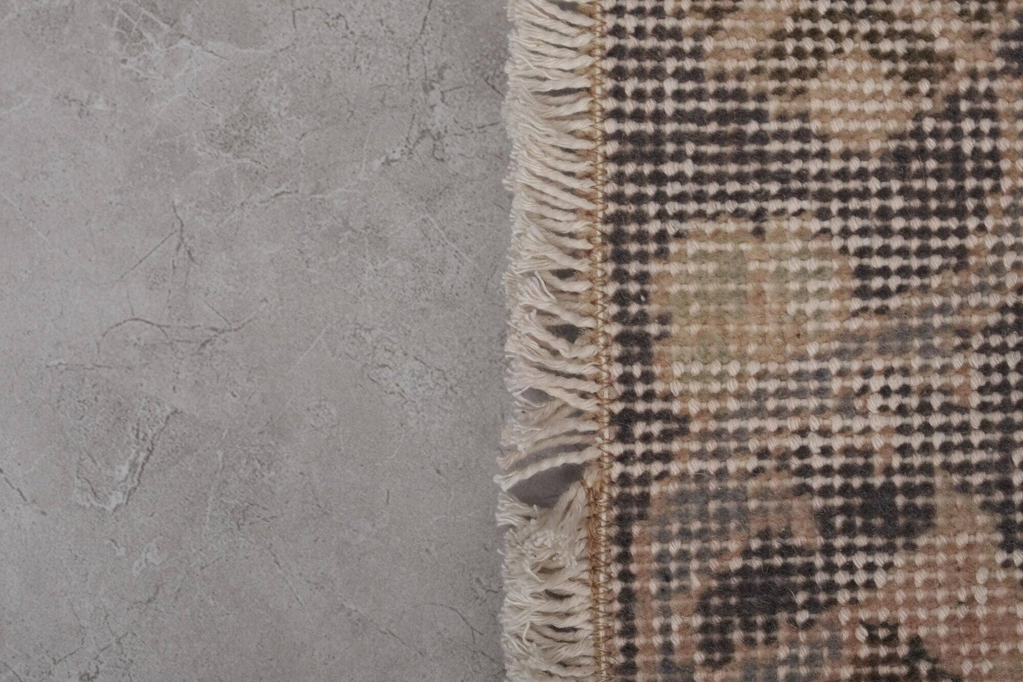 Vintage Turkish hallway rug 63x746 cm
