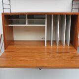 1960s wall unit teak Nisse Strinning, with secretary