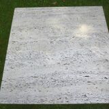 Travertine coffee table. Up & Up (Italy). Vintage 70s