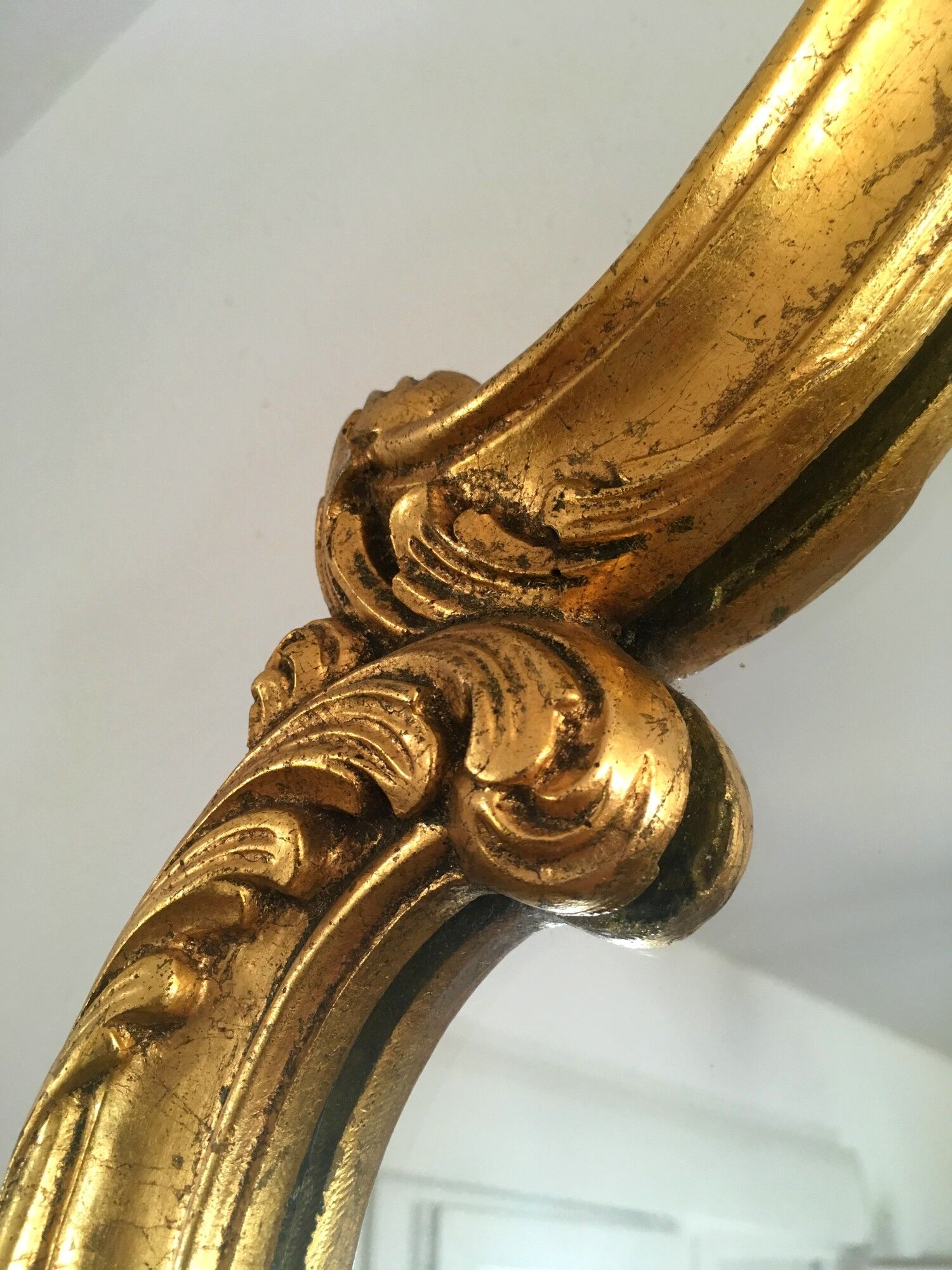 Miroir style Louis XV vintage années 50 48x77cm