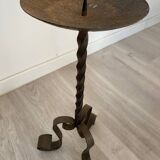 Wrought iron candle holder