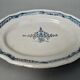 Oval Plate In Rouen Faïence , Cul Noir 18th