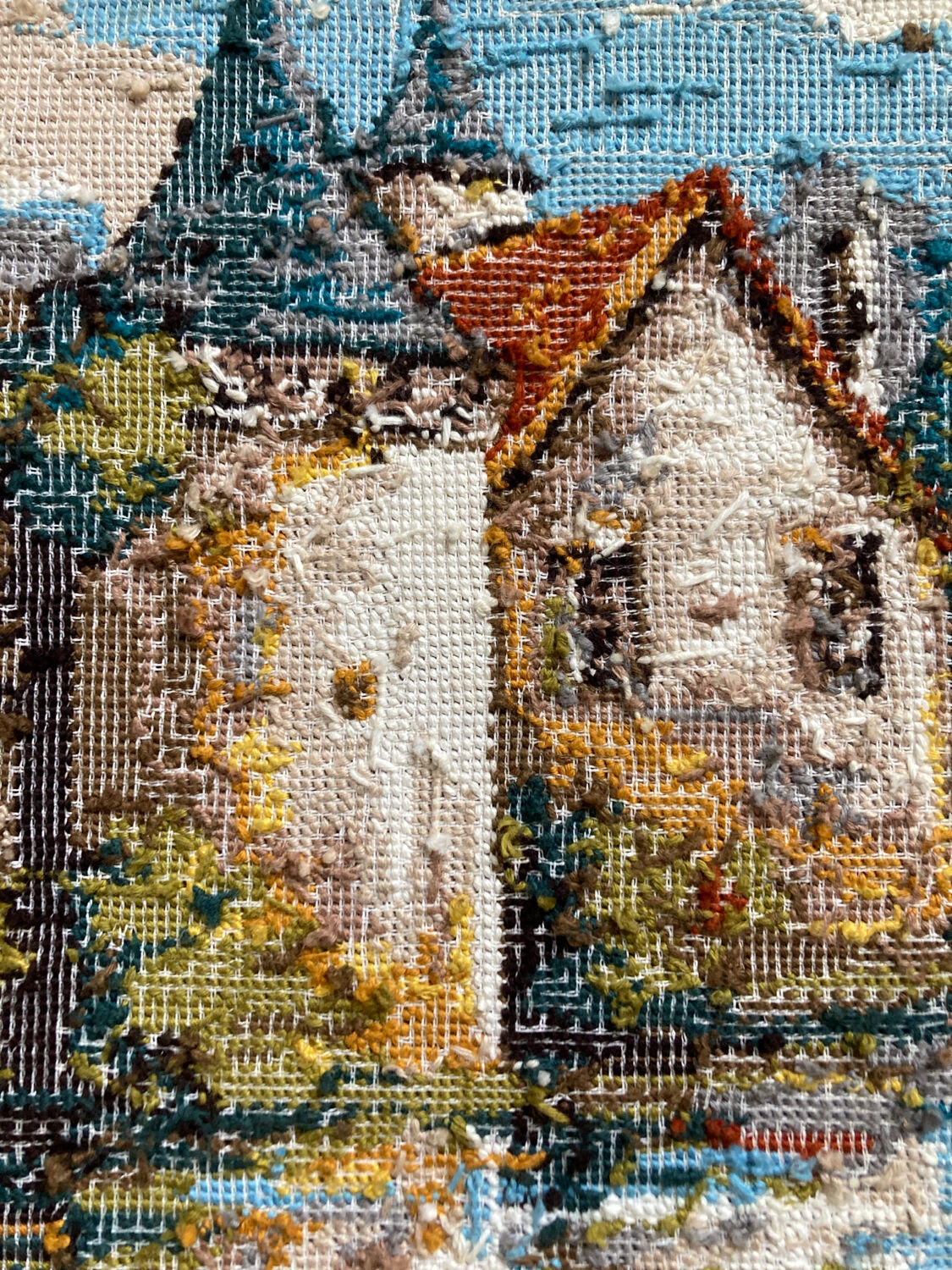 Vintage canvas tapestry
