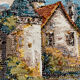 Vintage canvas tapestry