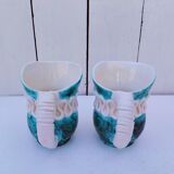 Pair of milk jugs/pitchers, Sainte Radegonde, G.Asch