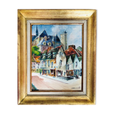 Painting: oil on canvas - animated landscape