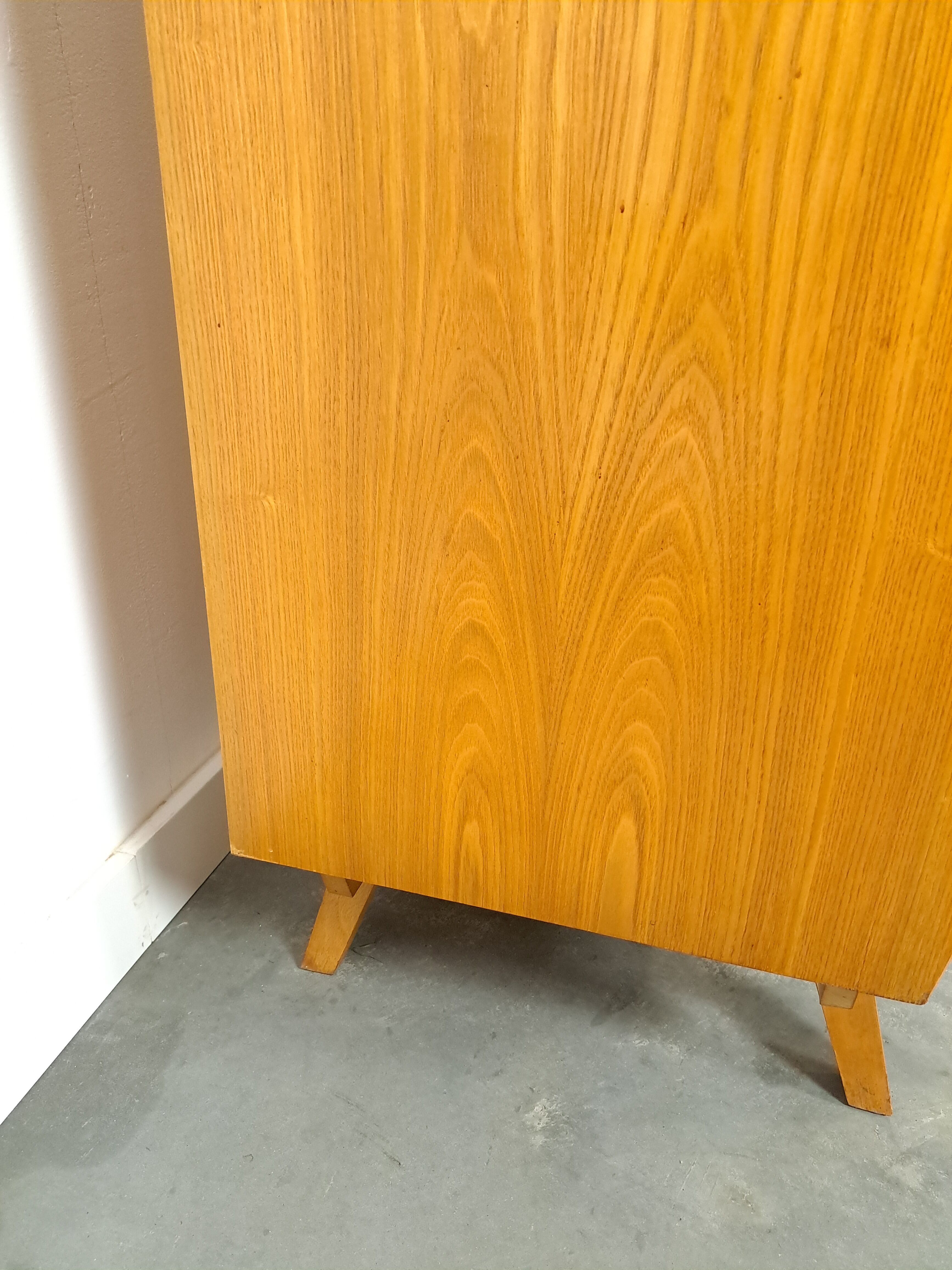 50s vintage kitchen cabinet with brass and formica
