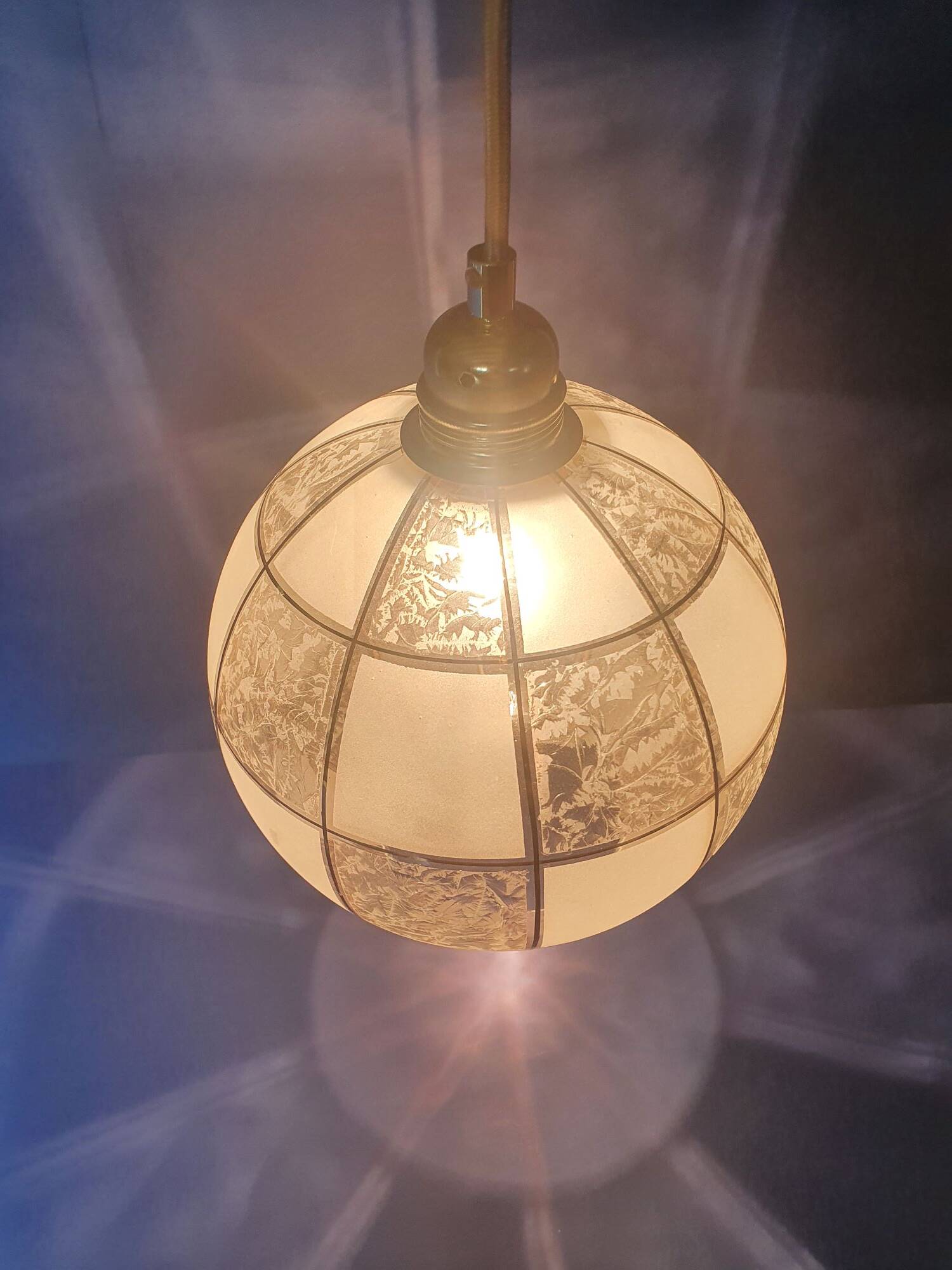 Vintage 60s portable pendant lamps from France - newly electrified