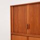 Highboard with tambour doors by Heinrich Riestenpatt
