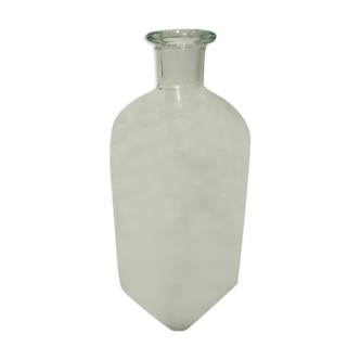 Light green glass apothecary bottle