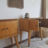 Pair of bedside tables-compass-circa 1960-Scandinavian spirit