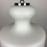 Frosted white glass pendant by Peill and Putzler 1960