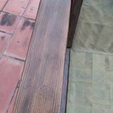 Vintage brutalist sofa in ecru bouclé fabric, 2/3 seater, 1970s