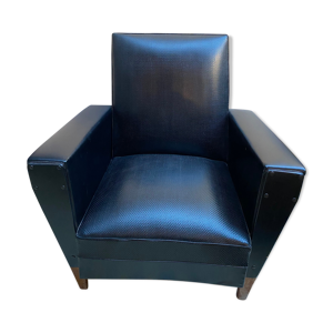fauteuil vintage skaï