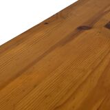 Vintage Scandinavian pinewood bench from the 1960's modern design