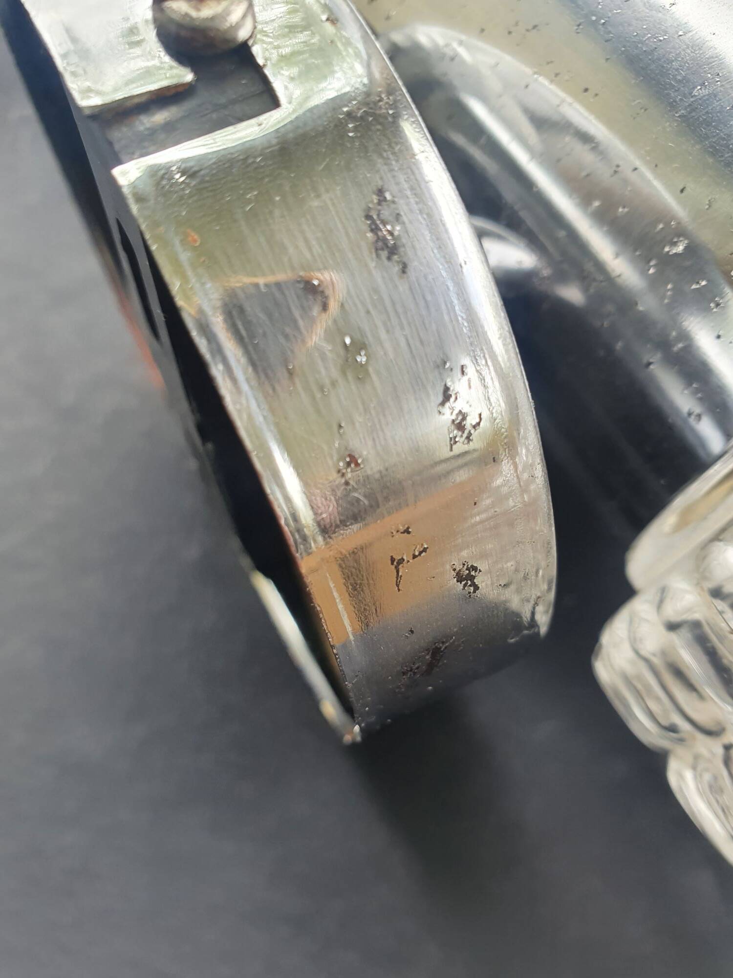Chrome metal wall lamp with double vintage lighting