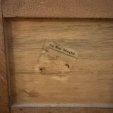 Carved oak secretary