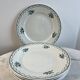 Set of 6 antique flat plates — Céranord pottery, model “