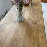 Farmhouse table pine multi-drawers