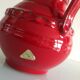 Fat Lava red ceramic vase by Pfortner Keramik / vintage 60s-70s