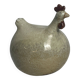 Large beige ceramic hen decoration, 20th century