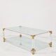 Table basse en verre et Lucite par Charles Hollis Jones — 1970