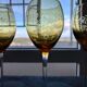 Set of 6 vintage crystal engraved glasses