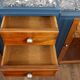 Sideboard Enfilade mirror Art Deco with floral motifs marble top
