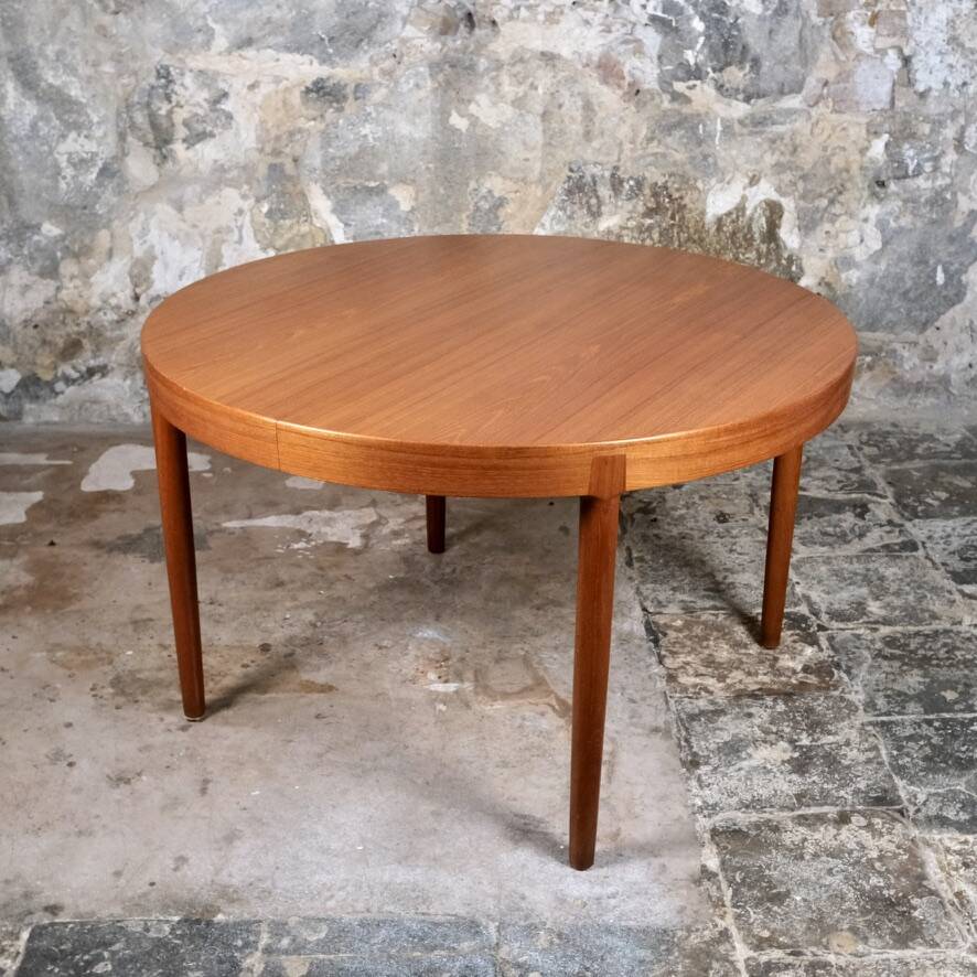 Extendable teak table, Harry Ostergaard for Randers Mobelfabrik, 1960s