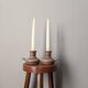Pair of slow handcrafted stoneware candlesticks, bohemian country decor