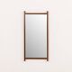 Italian mid century XL teak mirror, 1970s