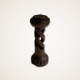 Double helix wooden candelabre