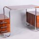 Czech Bauhaus Writing Desk in Walnut attributed to A. Lurcat for Kovona, 1920s