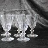 Baccarat / St Louis Caton crystal glasses early 20th France
