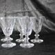 Baccarat / St Louis Caton crystal glasses early 20th France