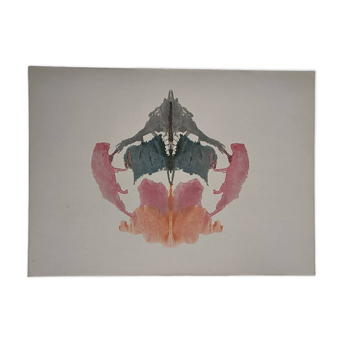 Original Rorschach test card "Card VIII" Imagination