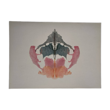 Original Rorschach test card "Card VIII" Imagination