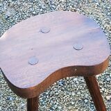 Pair of vintage shepherd stools in solid oak