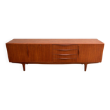 Low teak buffet, vintage Scandinavian style.