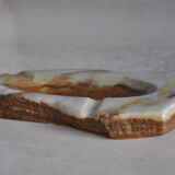 Vintage brutalist ashtray in natural onyx