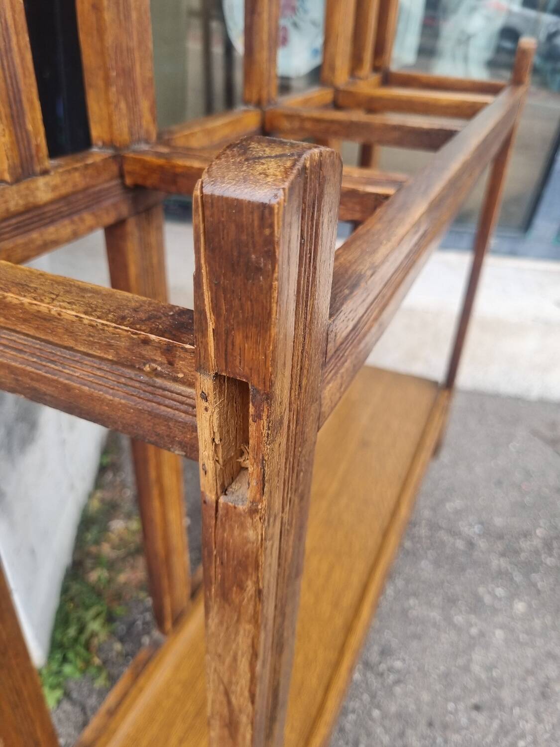 Old vintage coat rack wardrobe