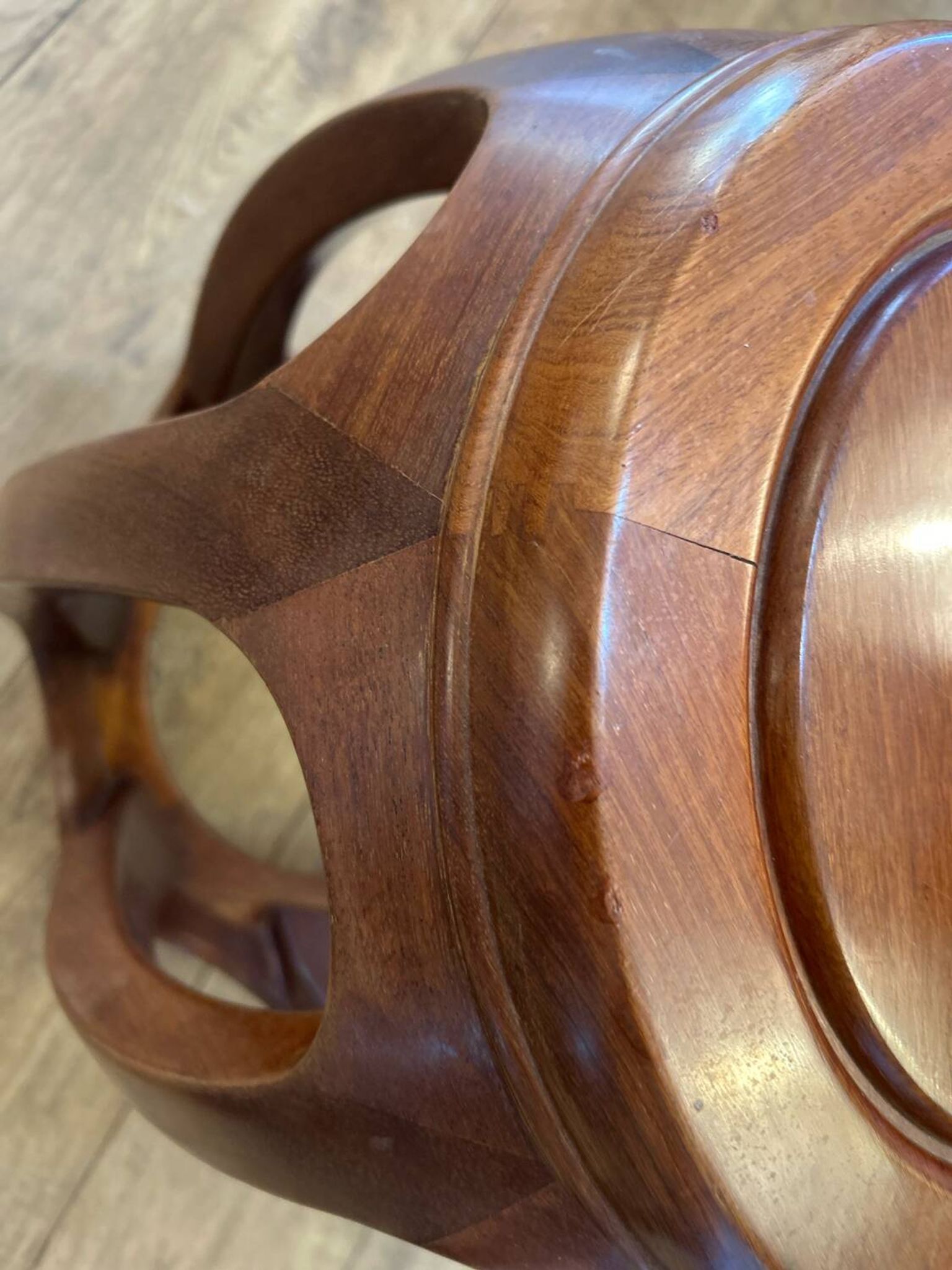 Mahogany stool, Asia, 20th century