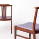 Paire de chaises suédoises vintage par LBG Group – années 1970, hêtre et tissu violet