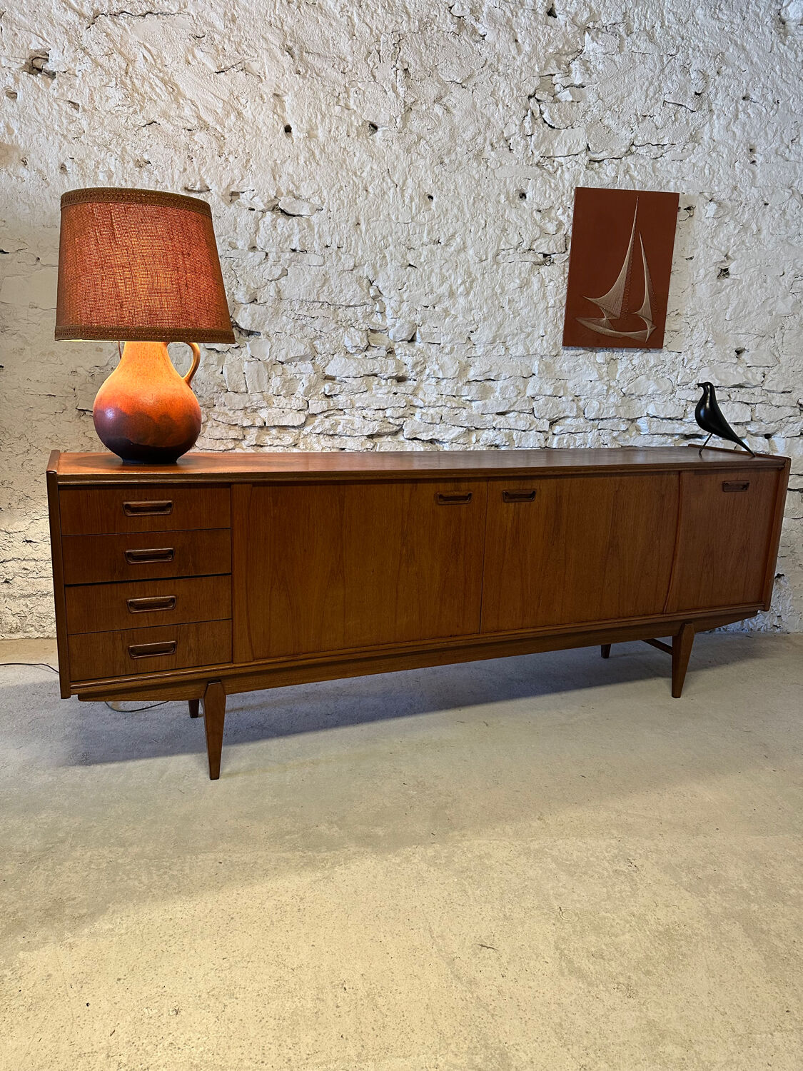 Enfilade UNIFA in teak - Scandinavian 1960