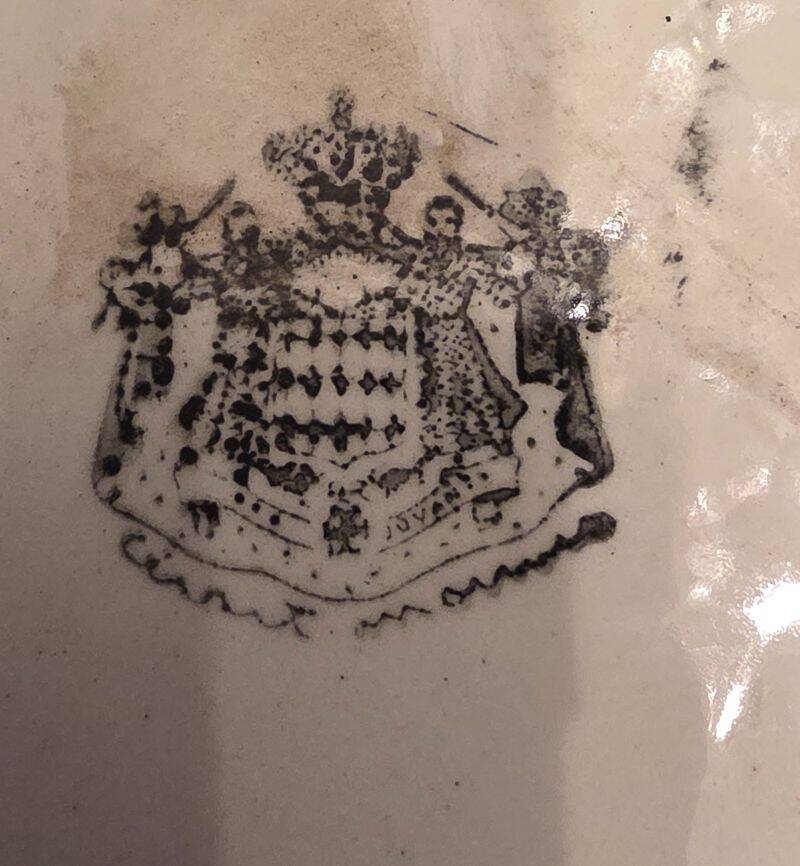 Cerart Monaco Round Plate on Small Foot Enamelled Ceramic circa 1950