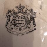 Cerart Monaco Round Plate on Small Foot Enamelled Ceramic circa 1950